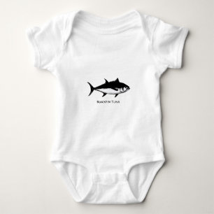 Body Para Bebé Atún de Blackfin (ilustracion)