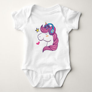 Body Para Bebé Auricular de Unicorn