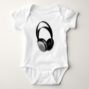 Body Para Bebé Auriculares de Pop Art