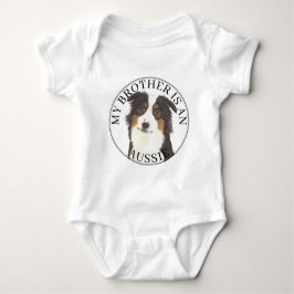 Body Para Bebé Aussie Australian Shepherd Big Brother