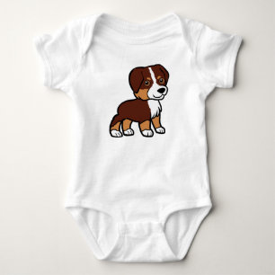 Body Para Bebé aussie rojo tri caricatura