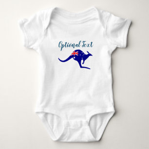Body Para Bebé Australia canguro y bandera
