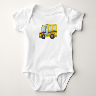 Body Para Bebé Autobús escolar adaptable lindo