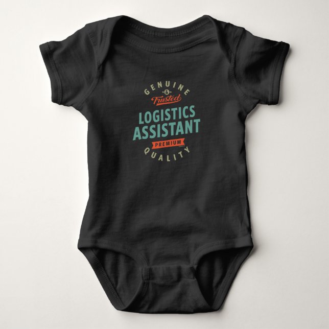 Body Para Bebé Auxiliar de Logística (Anverso)