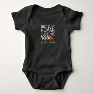 Body Para Bebé Ave loro loro de lino humano de Macaw Halloween f