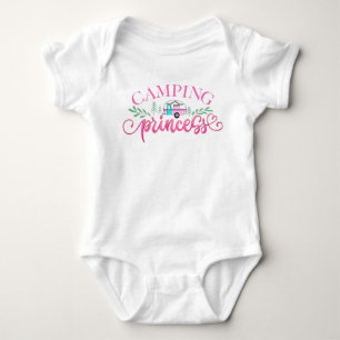 Body Para Bebé Aventura de la princesa Camping en la caravana ros