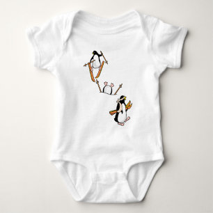 Body Para Bebé Aventura del esquí del pingüino
