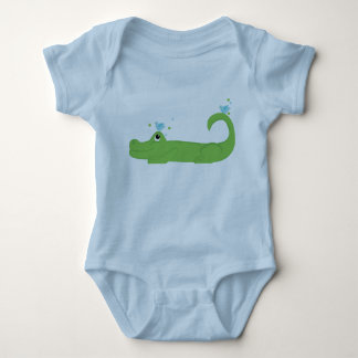 Body Para Bebé Aves azules y gator