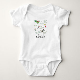 Body Para Bebé Aviones y Paracaídas Personalizados