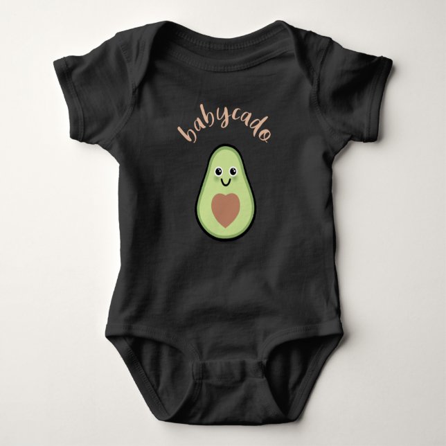 Body Para Bebé Avocado mit Herz Babycado für ein Baby (Anverso)