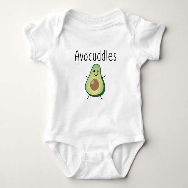 Body Para Bebé Avocudelas Baby Romper (Anverso)