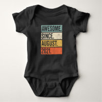 Awesome Since August 2021 Birthday Retro