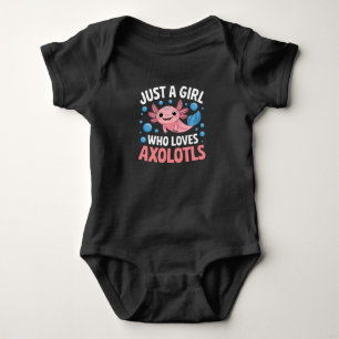 Body Para Bebé Axolotl Kawaii Solo Una Chica Que Ama Axolotls 