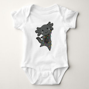 Body Para Bebé Axolotl Merry Christmas Winter Animals Axolotls