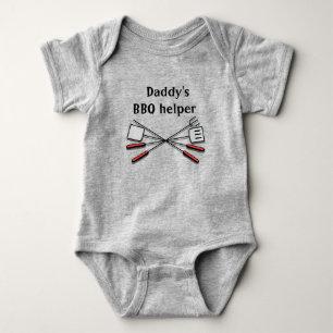 Body Para Bebé Ayudante de BBQ de Papá