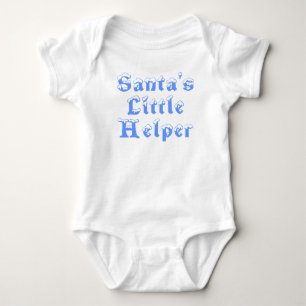 Body Para Bebé Ayudante de Santa - azul hielo