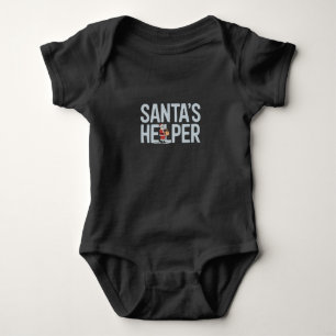 Body Para Bebé Ayudante de Santa Navidad