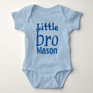 Body Para Bebé Azul BRO pequeño personalizado