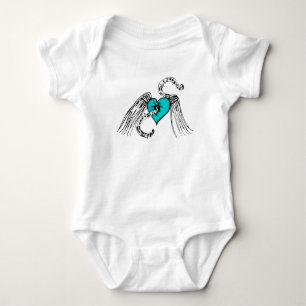 Body Para Bebé Azul de la música del corazón