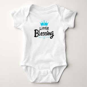 Body Para Bebé Azul dulce "Pequeña Bendición"