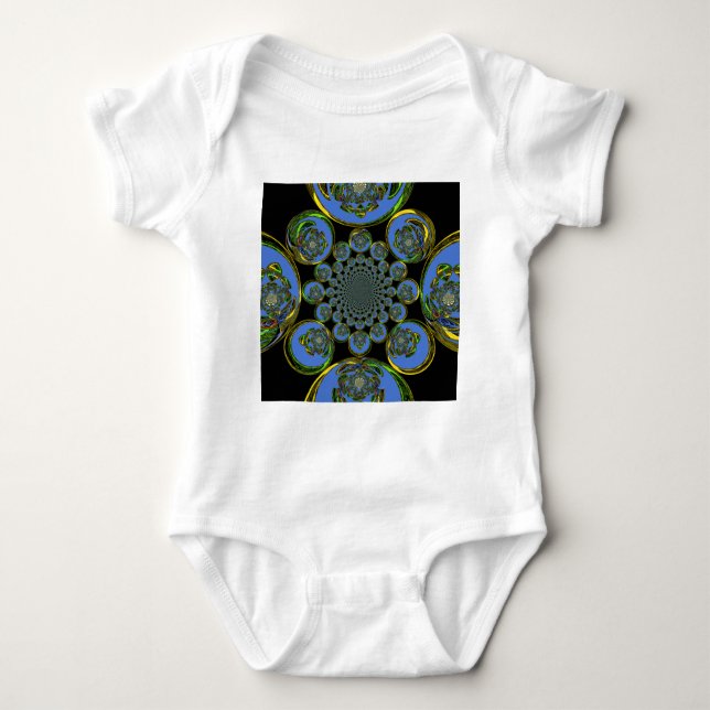 Body Para Bebé Azul vintage (Anverso)