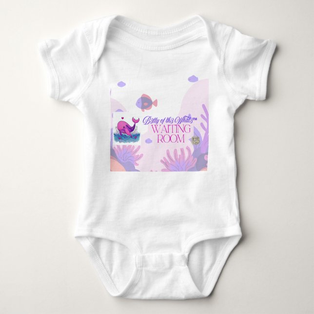 Body Para Bebé B3lly of th3 Whal3 Waiting Room baby bodysuit (Anverso)