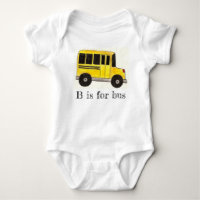 B es para Bus Yellow School Bus Education Alphabet