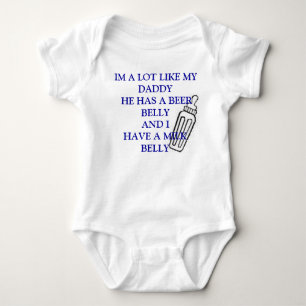 Body Para Bebé babbb, IM MUCHO COMO MI PAPÁ ÉL TIENE UN BELIO d