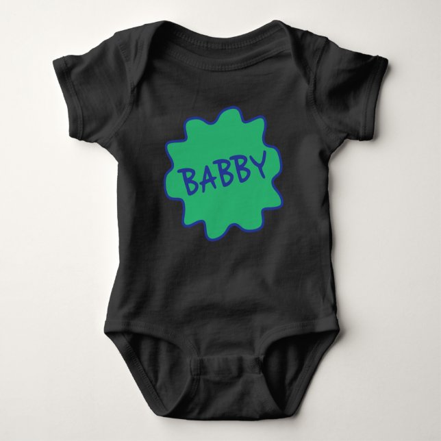 Body Para Bebé Babby, Manchester Slang Baby Babygrew (Anverso)