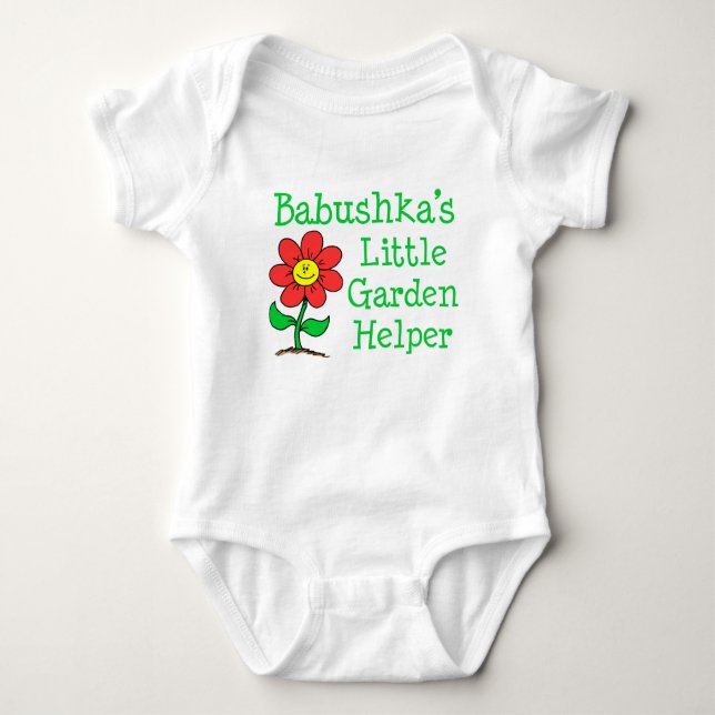 Body Para Bebé Babushka Little Garden Helper (Anverso)