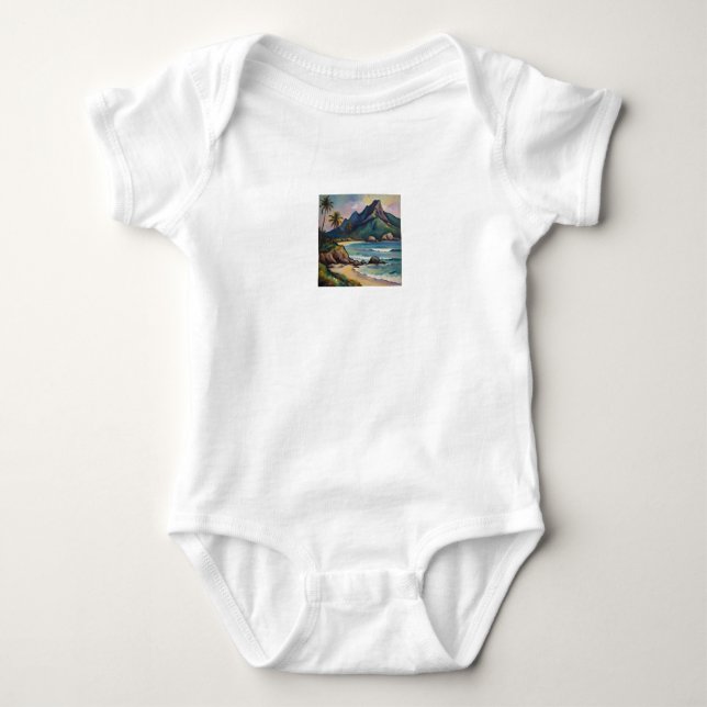 Body Para Bebé Baby Beach Bodysuit (Anverso)