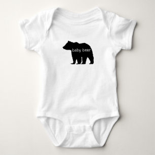 Body Para Bebé Baby Bear Black Bear Baby Bodysuit