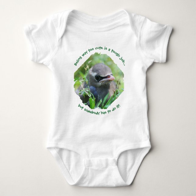 Body Para Bebé Baby Bird Way Too Cute (Anverso)