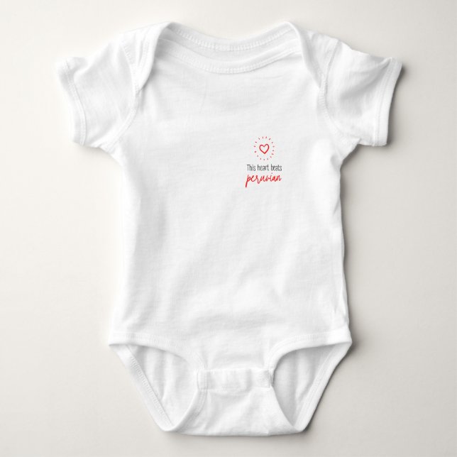 Body Para Bebé Baby body: This heart beats peruvian (Anverso)