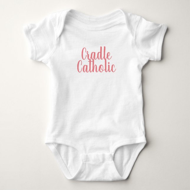 Body Para Bebé Baby Bodysuit católico (Anverso)