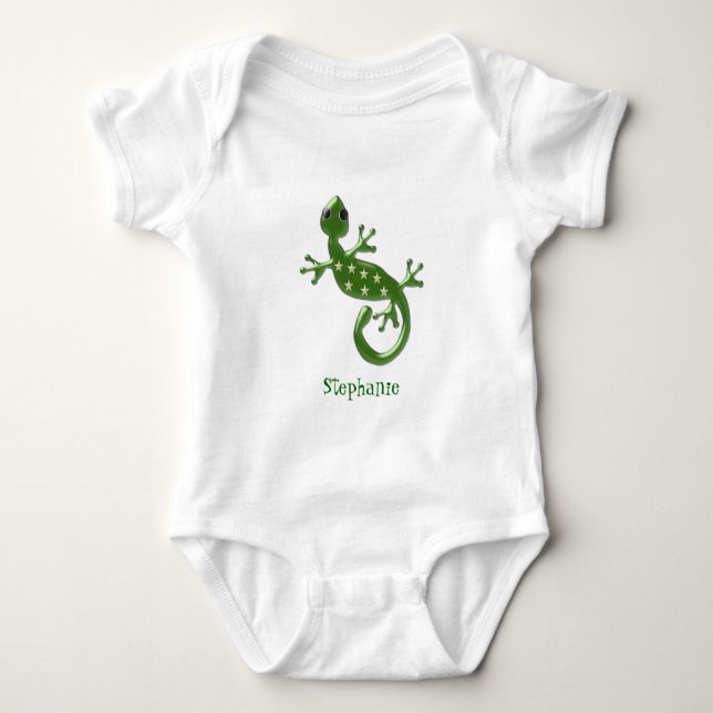 Body Para Bebé Baby Bodysuit Gecko Lizard (Anverso)