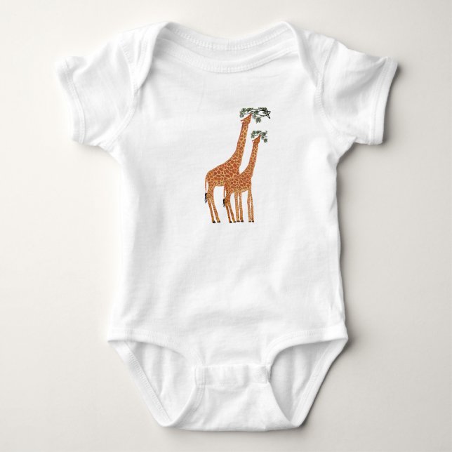 Body Para Bebé Baby Bodysuit Giraffe (Anverso)