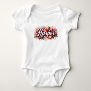 Body Para Bebé Baby Bodysuit Harper Berry Floral Design