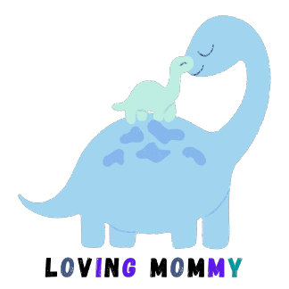Body Para Bebé "Baby Bodysuit", mamá dinosauria y bebé