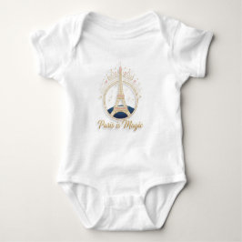 Body Para Bebé Baby Bodysuit - Paris Elegant Eiffel Tower