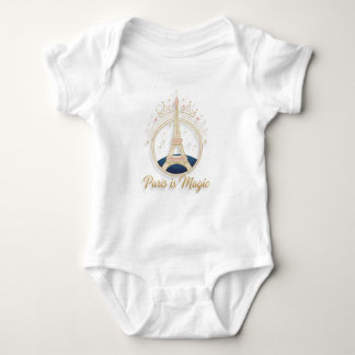 Body Para Bebé Baby Bodysuit - Paris Elegant Eiffel Tower