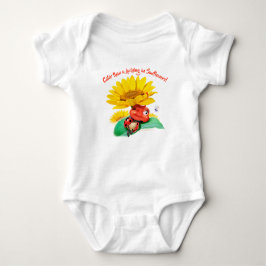 Body Para Bebé Baby Bodysuit Sleepy Ladybug Sunflowers