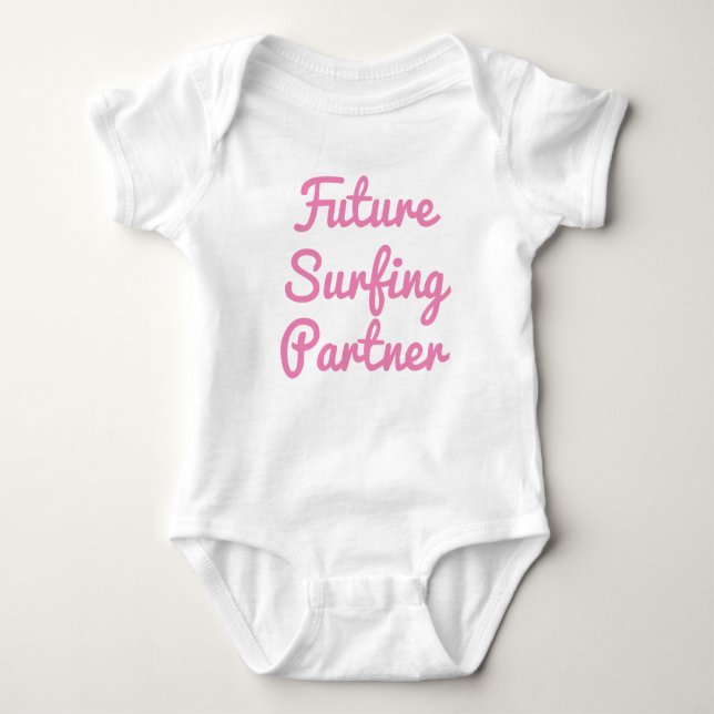 Body Para Bebé Baby Bodysuit, Socio Futuro de Surfing (Anverso)