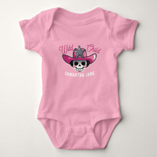 Body Para Bebé Baby Bones Halloween, Esqueleto Vaquera NIÑA SALVA