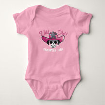 Baby Bones Halloween, Skeleton Cowgirl WILD CHILD