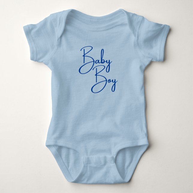 Body Para Bebé Baby Boy Blue Baby Bodysuit (Anverso)