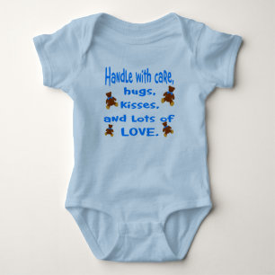 Body Para Bebé Baby Boy Blue Handle con equipo de amor