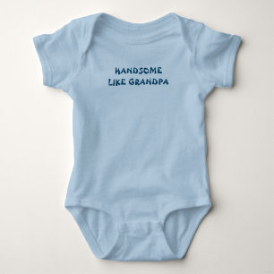 BODY PARA BEBÉ BABY BOY BODYSUIT HANDSOME COMO GRANDPA