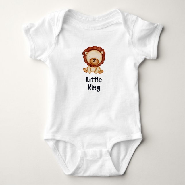 Body Para Bebé Baby Boy Bodysuit Little King (Anverso)