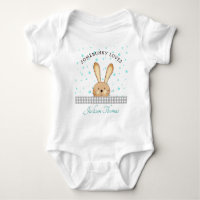 Baby Boy Cute Bunny Love Verde azulado/Gray Person